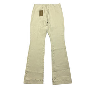ANN MASHBURN Beige Flare Pants